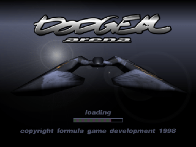 Dodgem Arena title screen for Playstation